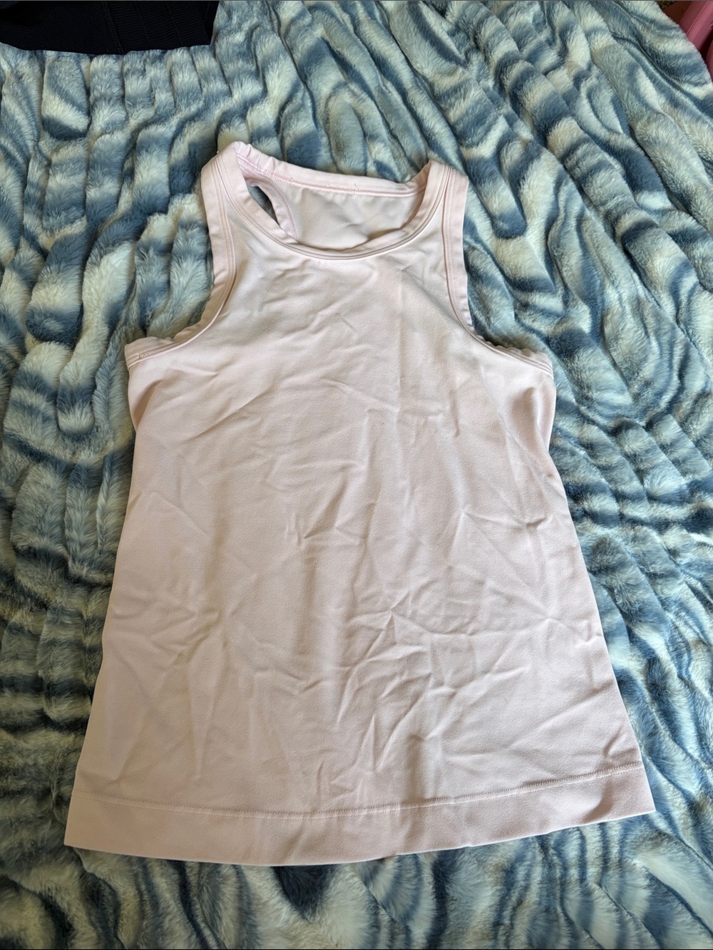 Lululemon Align racerback tank size 2, waist length Strawberry Milkshake, pink